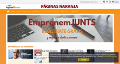 Desktop Screenshot of paginasnaranja.emprenemjunts.es