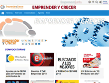 Tablet Screenshot of emprenderycrecer.emprenemjunts.es