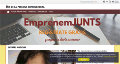 Desktop Screenshot of diadelapersonaemprendedora.emprenemjunts.es