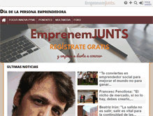 Tablet Screenshot of diadelapersonaemprendedora.emprenemjunts.es